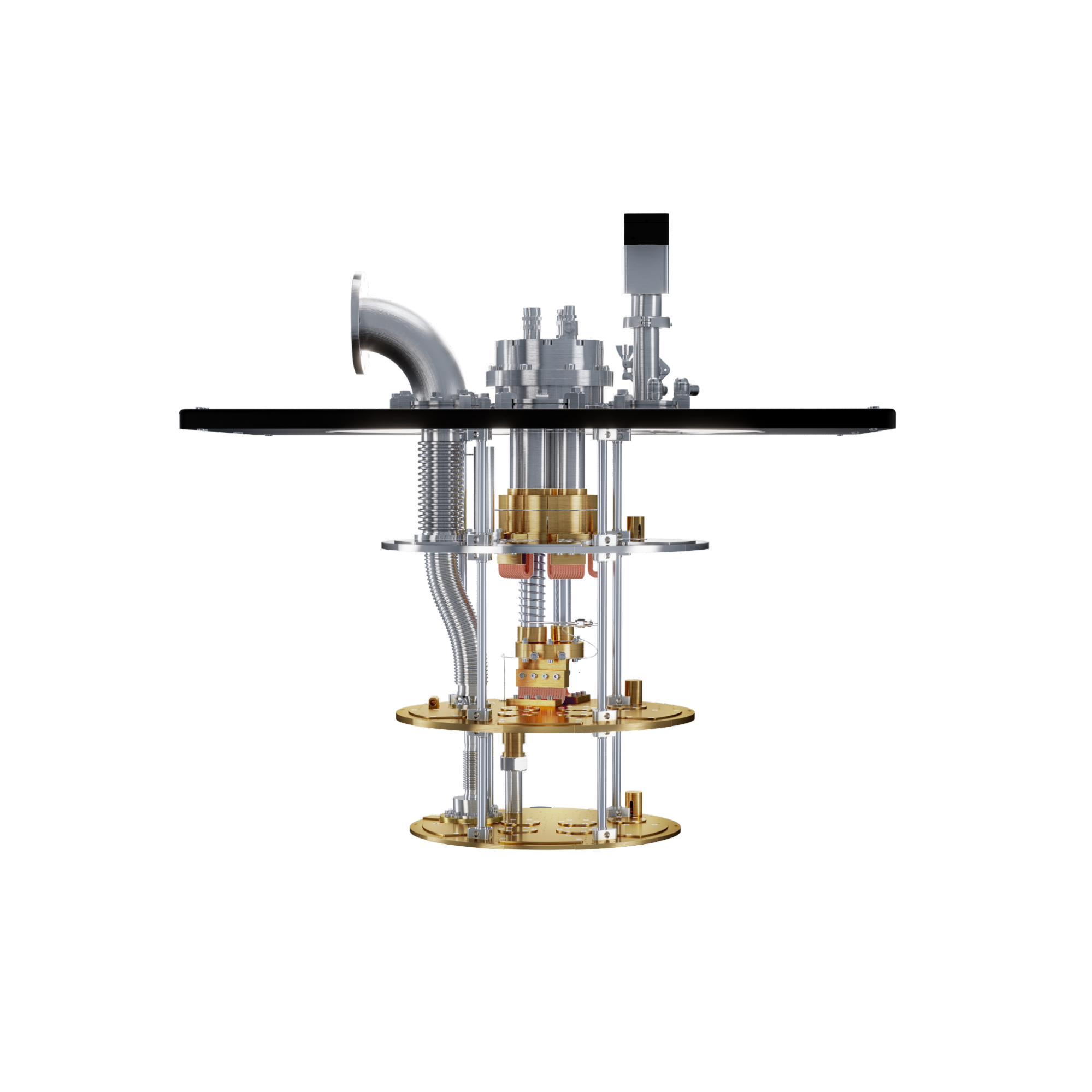 Continuous Cold Cryostat Chandelier