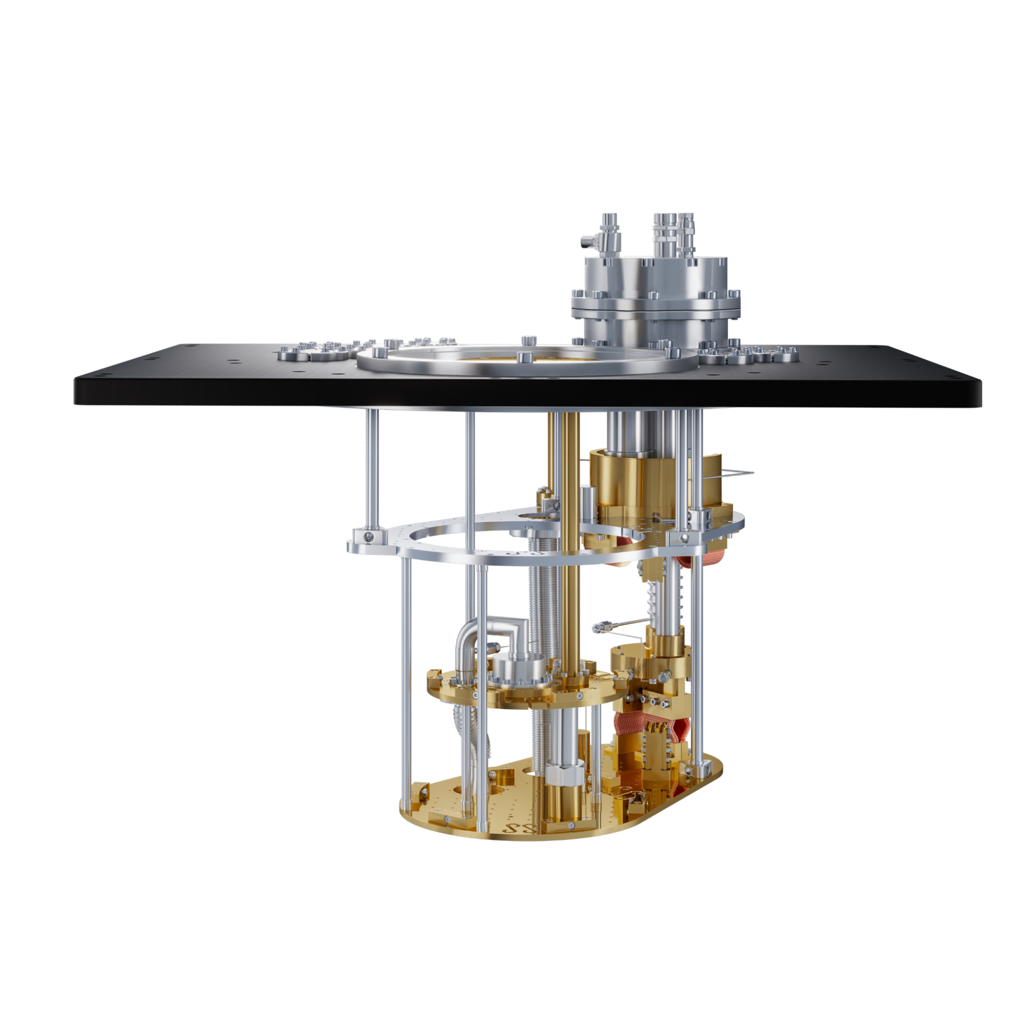 Continuous Cold Cryostat Chandelier