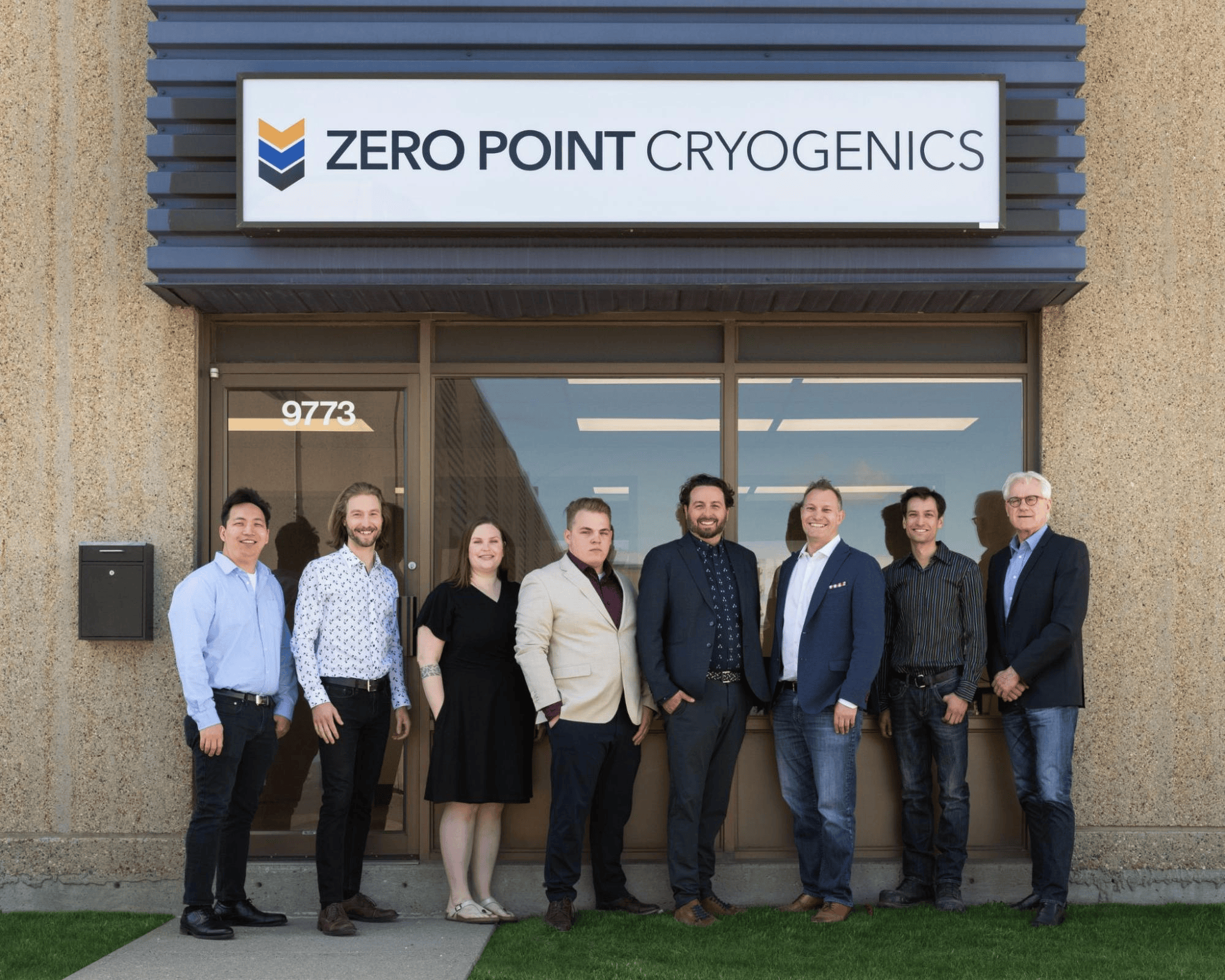 ZPC Team Posed In Front Of ZPC Office